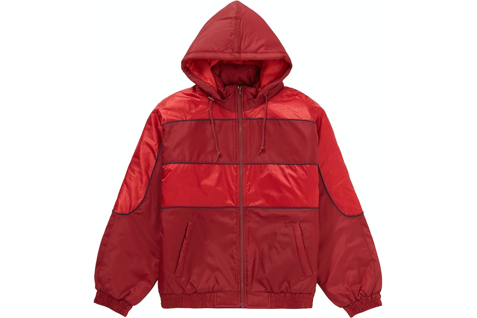Supreme Sports Piping Puffy Jacket Red