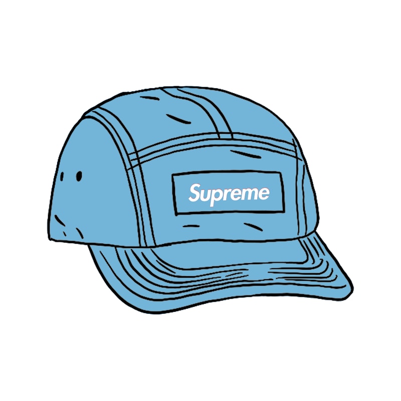 supreme spray canvas camp cap