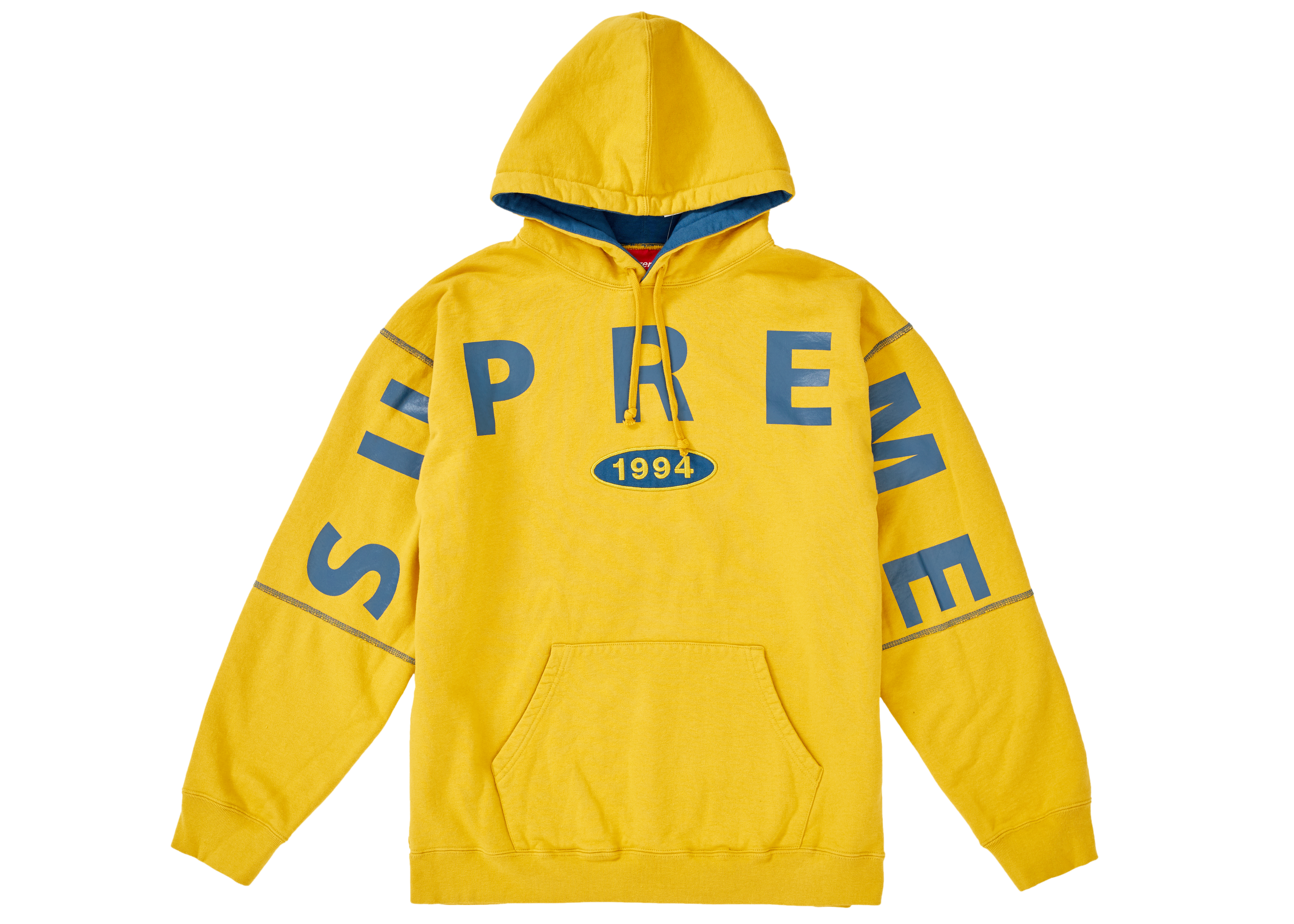Supreme Spread Logo Hooded Sweatshirt Mustard メンズ - FW19 - JP