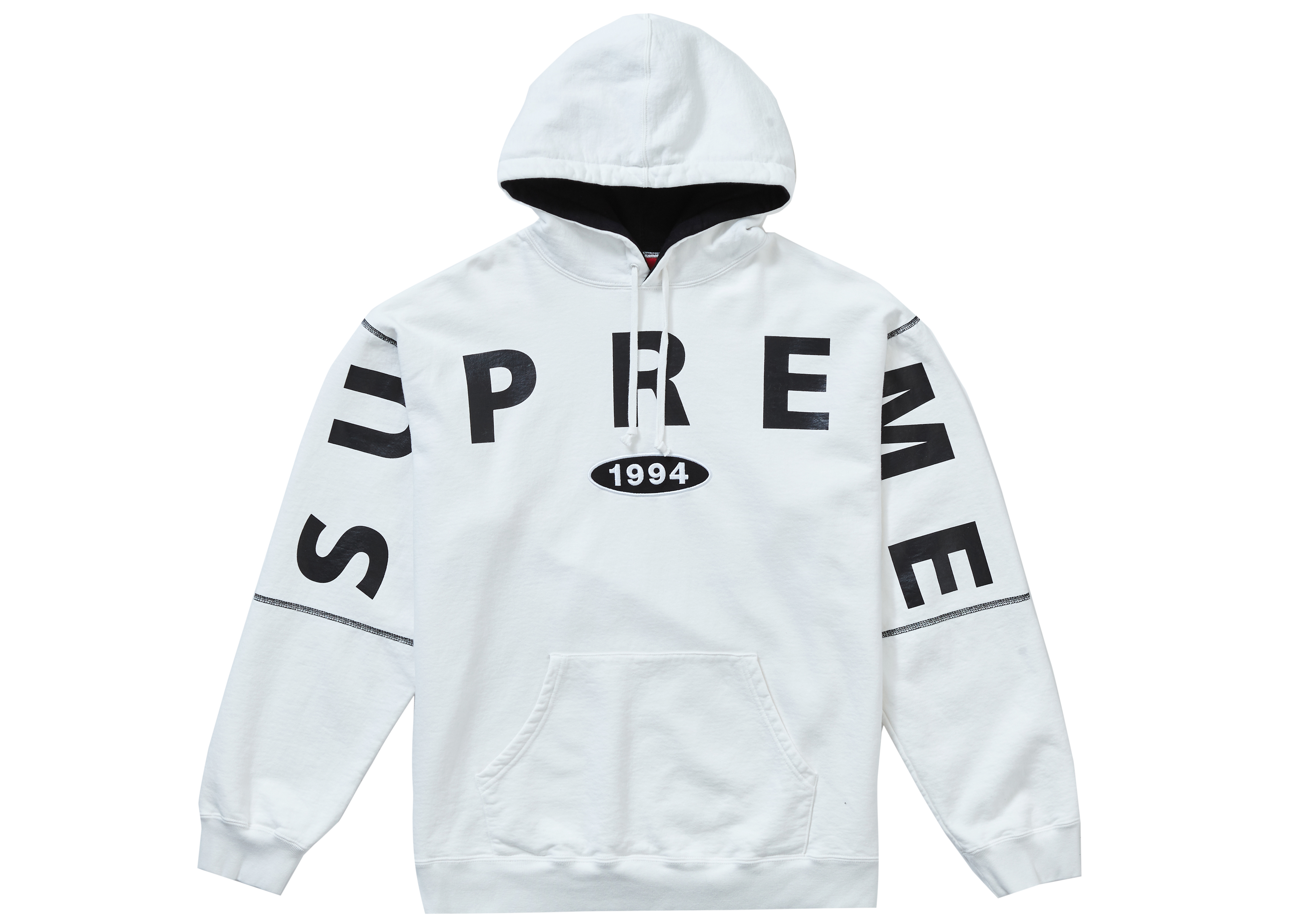 Supreme Spread Logo Hooded Sweatshirt White メンズ - FW19 - JP