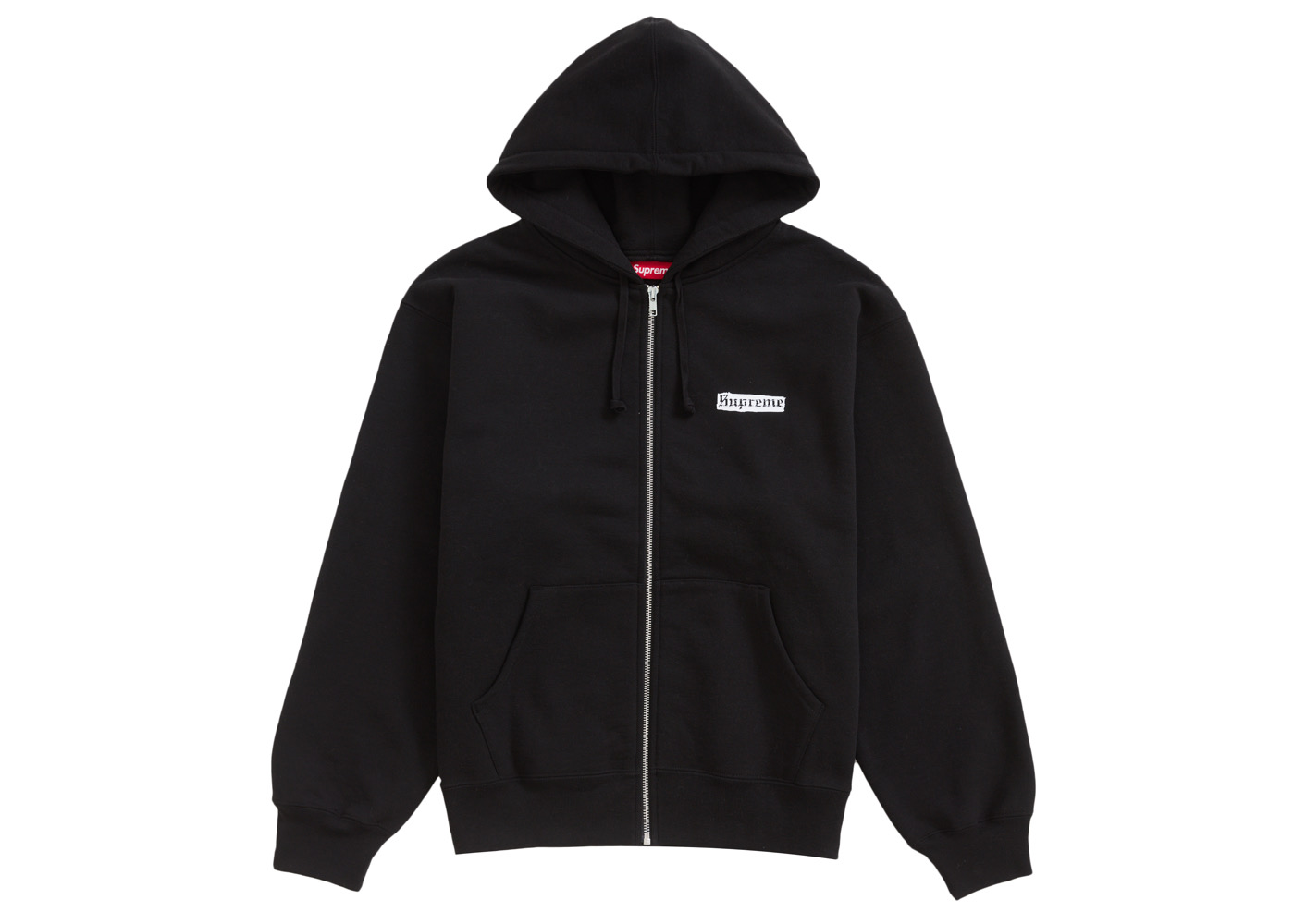 Supreme Spread Zip Up Hooded Sweatshirt Black メンズ - SS24 - JP