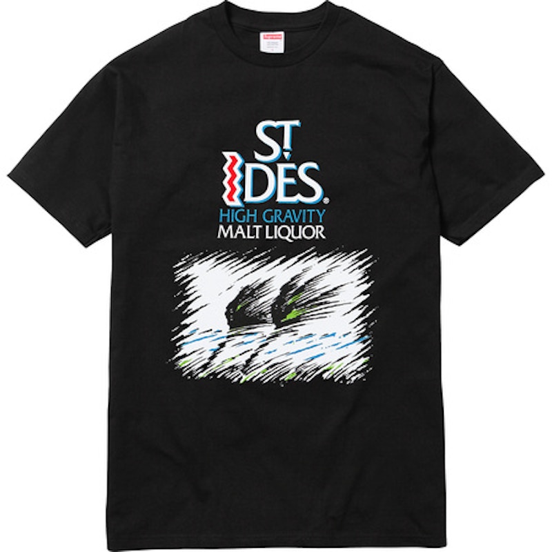 Supreme St. Ides Tee Black Men's - SS16 - US