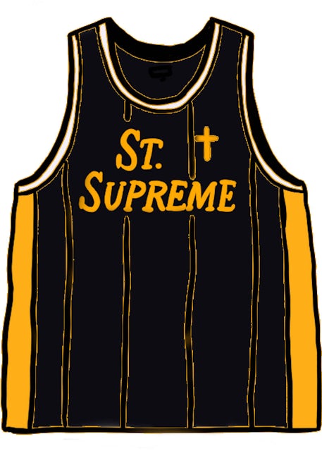 Supreme Nike Basketball Jersey Black for Men