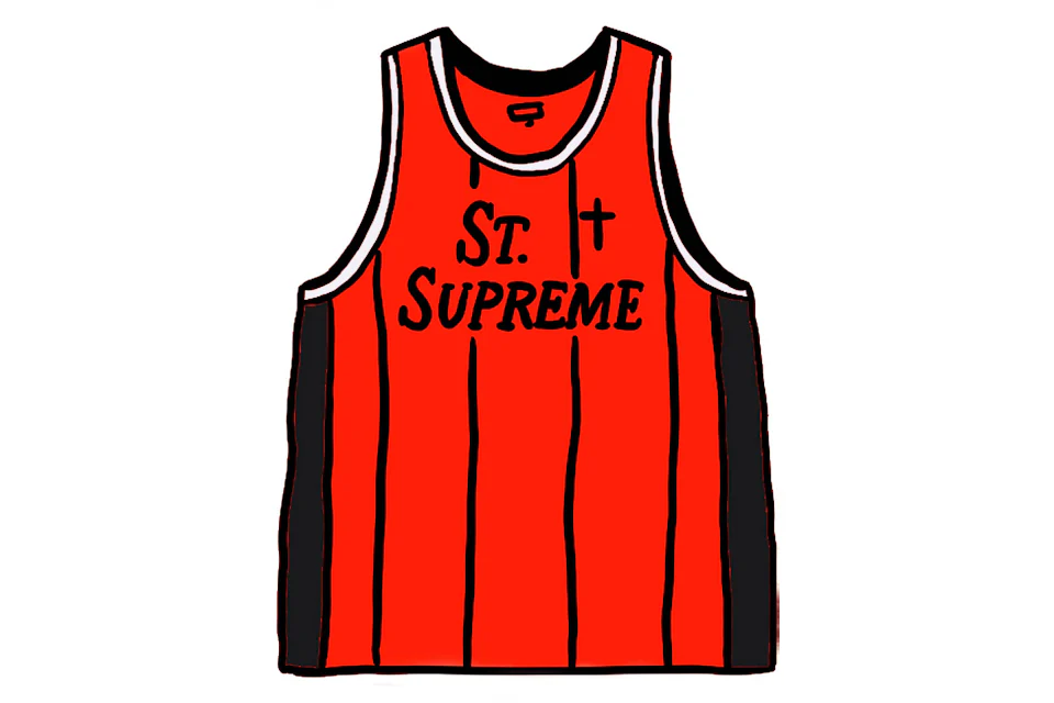Supreme St. Supreme Basketball Jersey Red