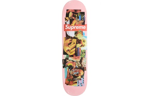 Supreme Stack Skateboard Deck Pink FW21 US