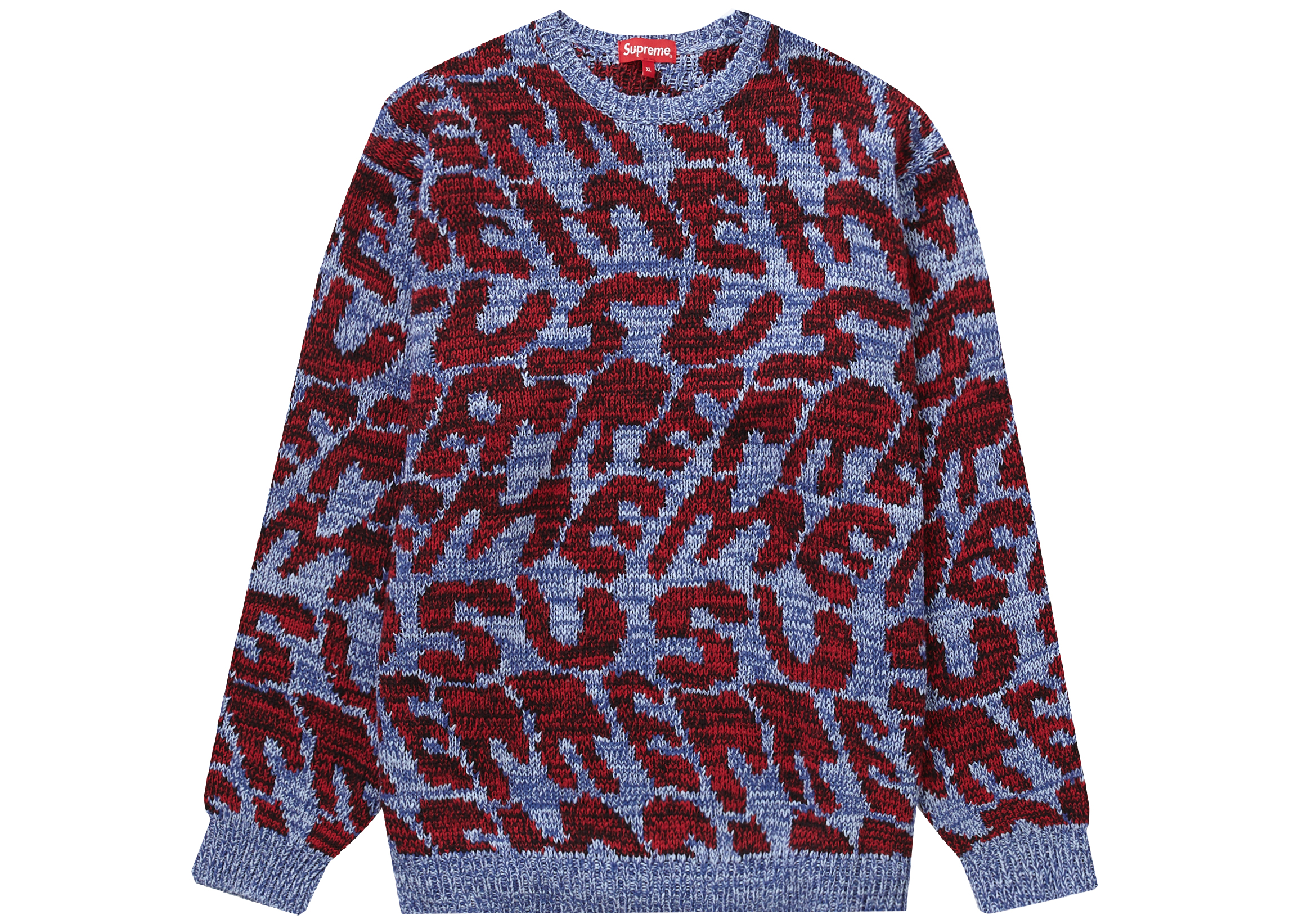 Supreme Stacked Sweater Blue Men's - SS23 - US