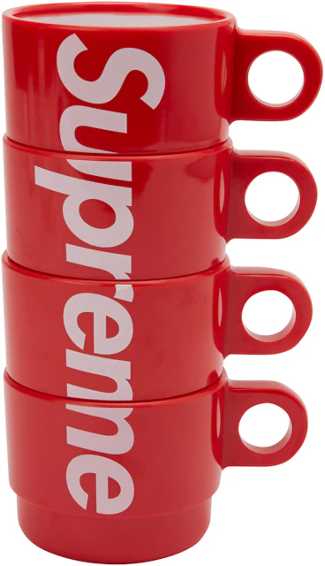 Supreme Stacking Cups (Set of 4) Red - SS18 - CN