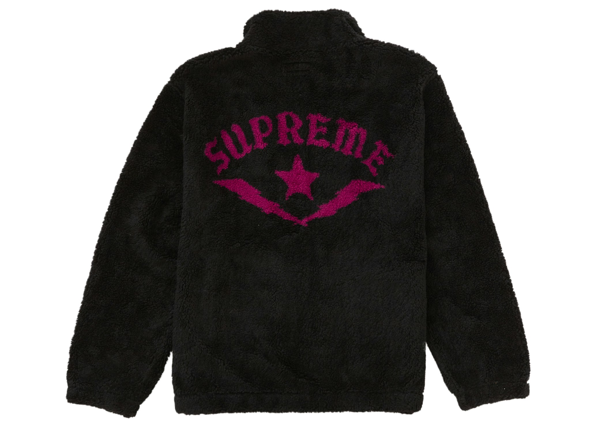 Supreme Star Fleece Jacket Black - SS22 - US