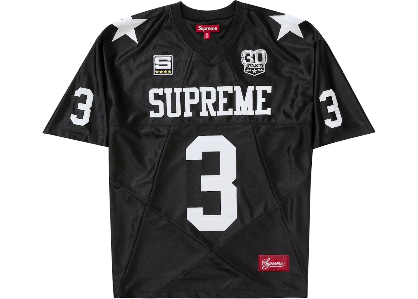 Supreme Star Football Jersey Black Men's FW24 US