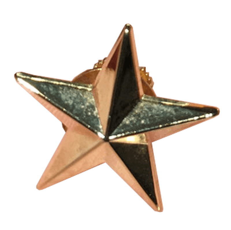Pre-owned Supreme Star Pin (m51 Jacket Fw12) In Gold