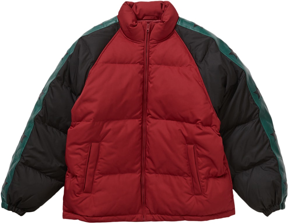 Supreme Star Sleeve Down Puffer Jacket Red Men's - FW23 - US