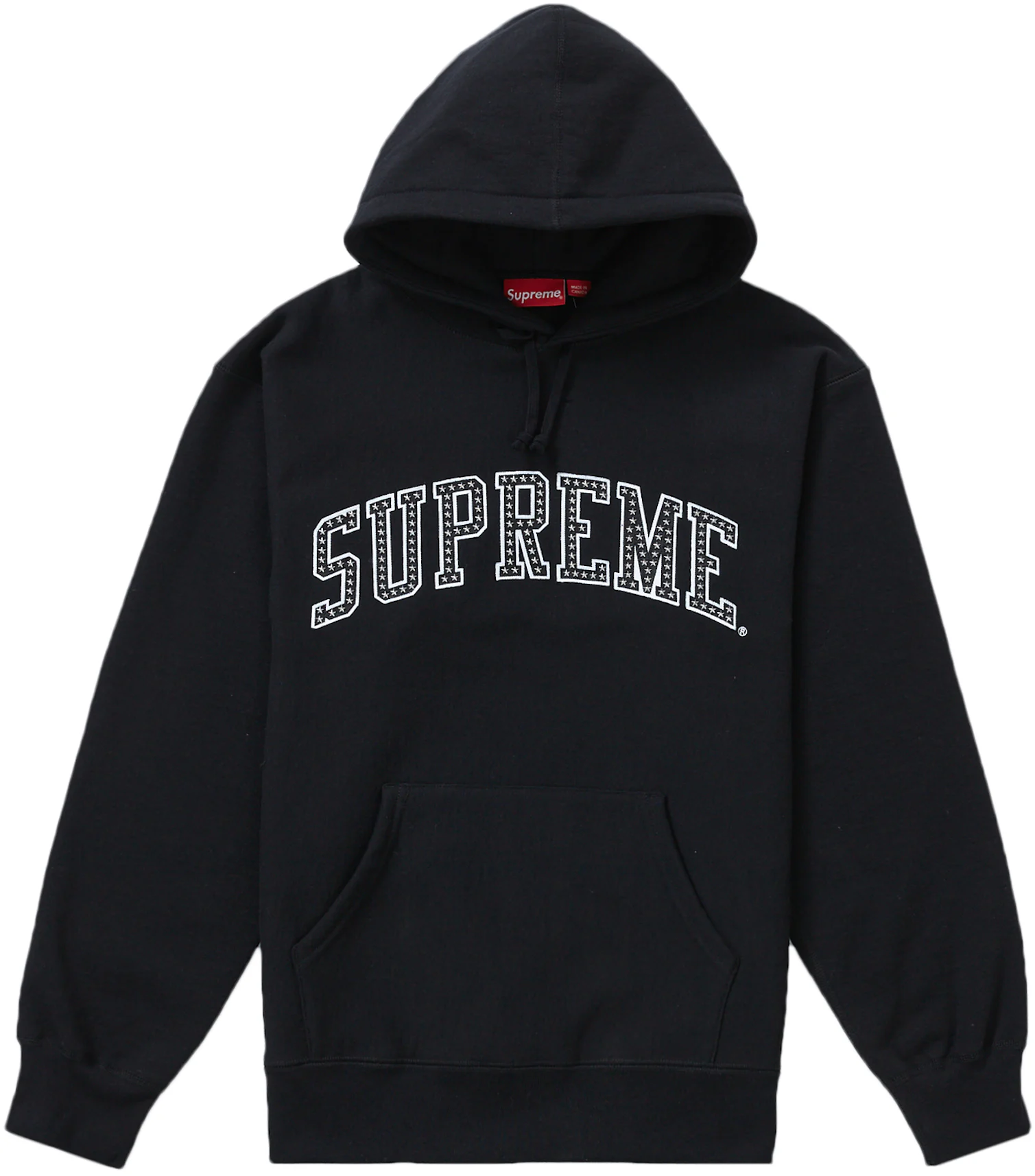 Buy Supreme Sleeve Arc Hooded Sweatshirt 'Black' - FW23SW49 BLACK
