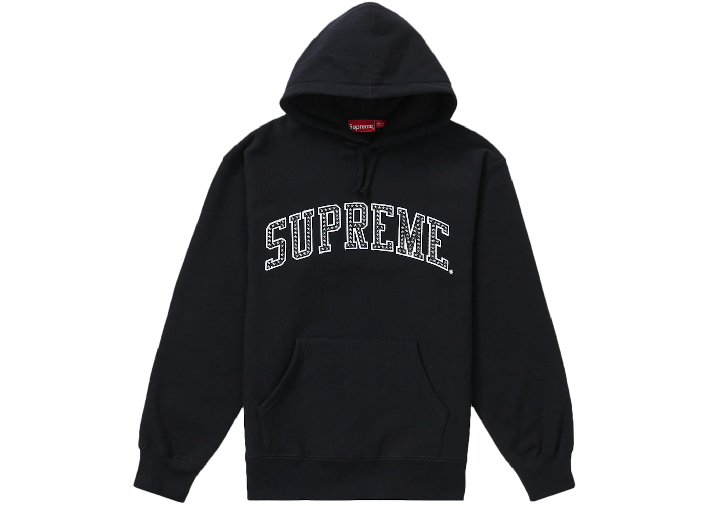 Supreme Stars Arc Hooded Sweatshirt Black Men's SS22 US