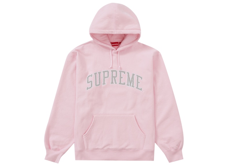 Light pink hooded clearance sweatshirt