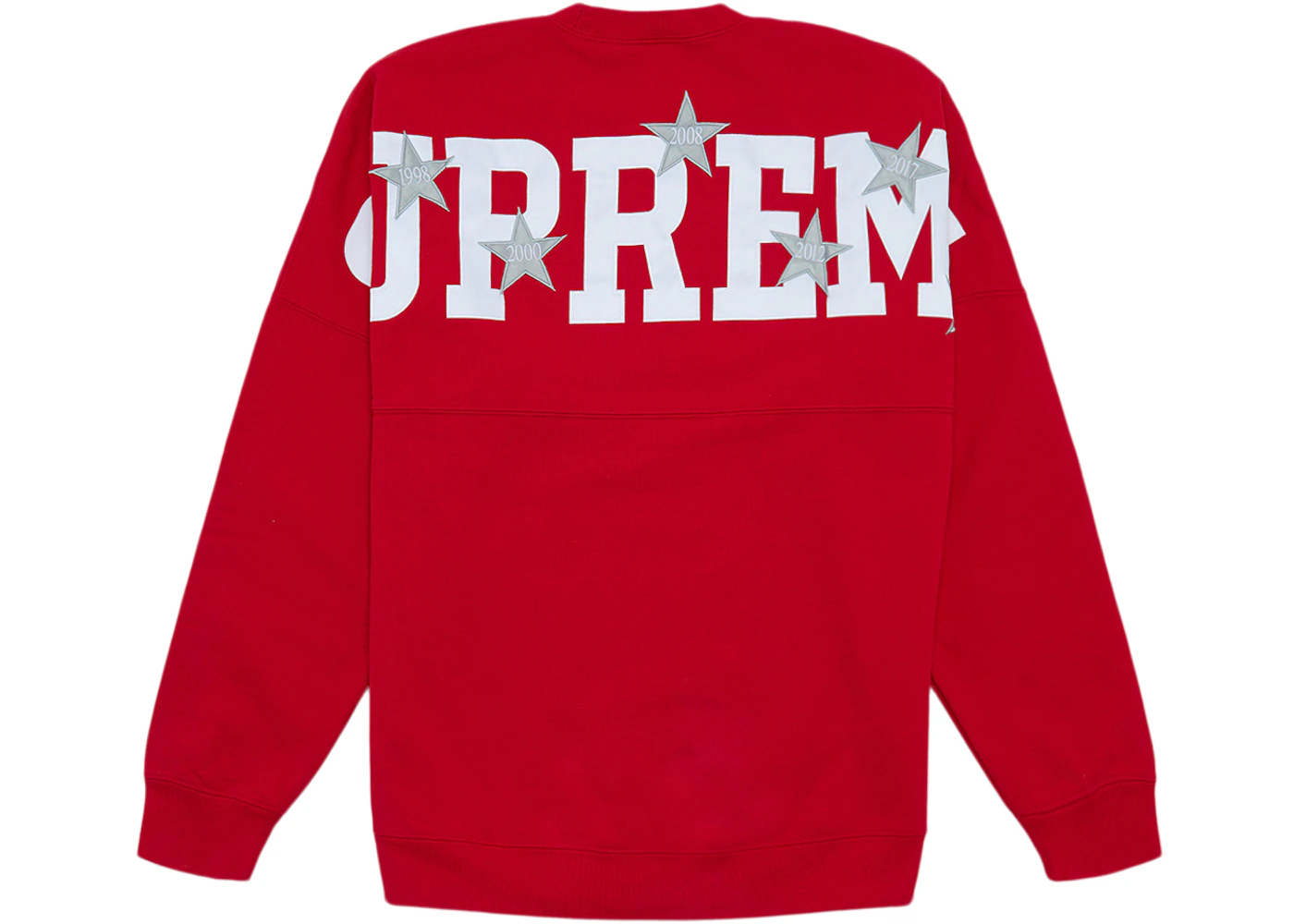 Supreme Stars Crewneck Red Men's - SS20 - US