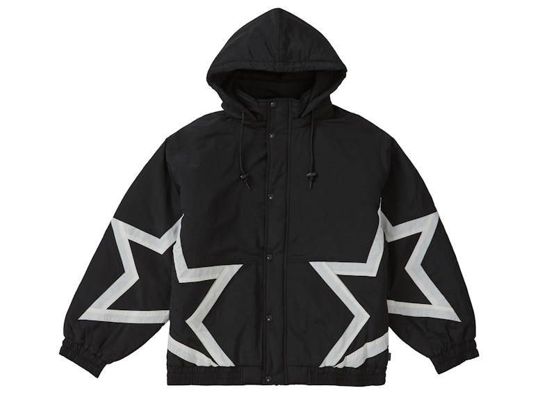 Supreme Stars Puffy Jacket Black - SS19 Men's - US