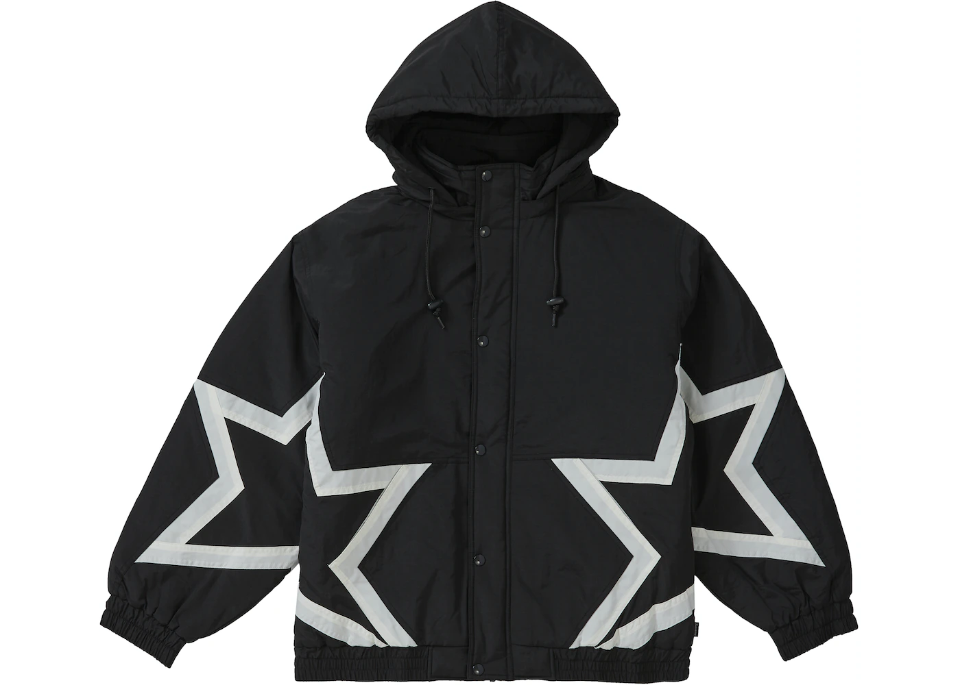 Supreme Stars Puffy Jacket Black Ss19