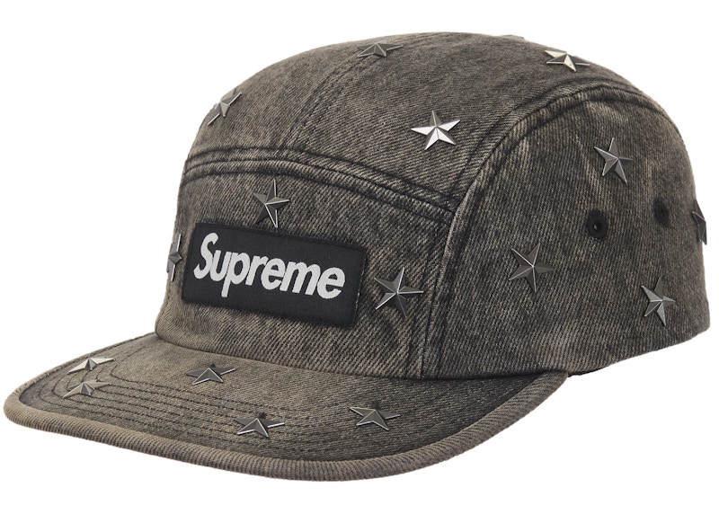 妃*理様 supreme Stars Studded Denim Camp Ca Supreme Stars Studded Denim Camp Cap 