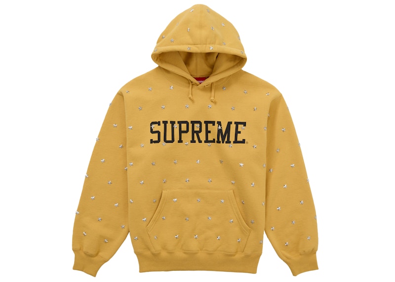 トップス Stars Studded Hooded Sweatshirt Gold Supreme Stars Studded Hooded Sweatshirt Dusty Gold Men's - FW25 - US