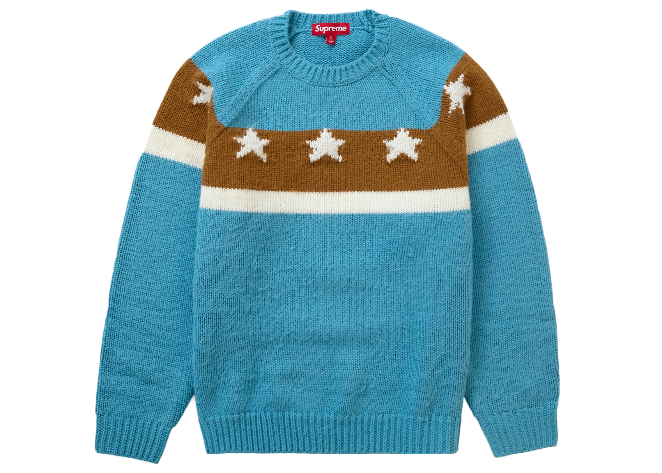 Supreme Stars Sweater Dusty Blue Men's - SS24 - US