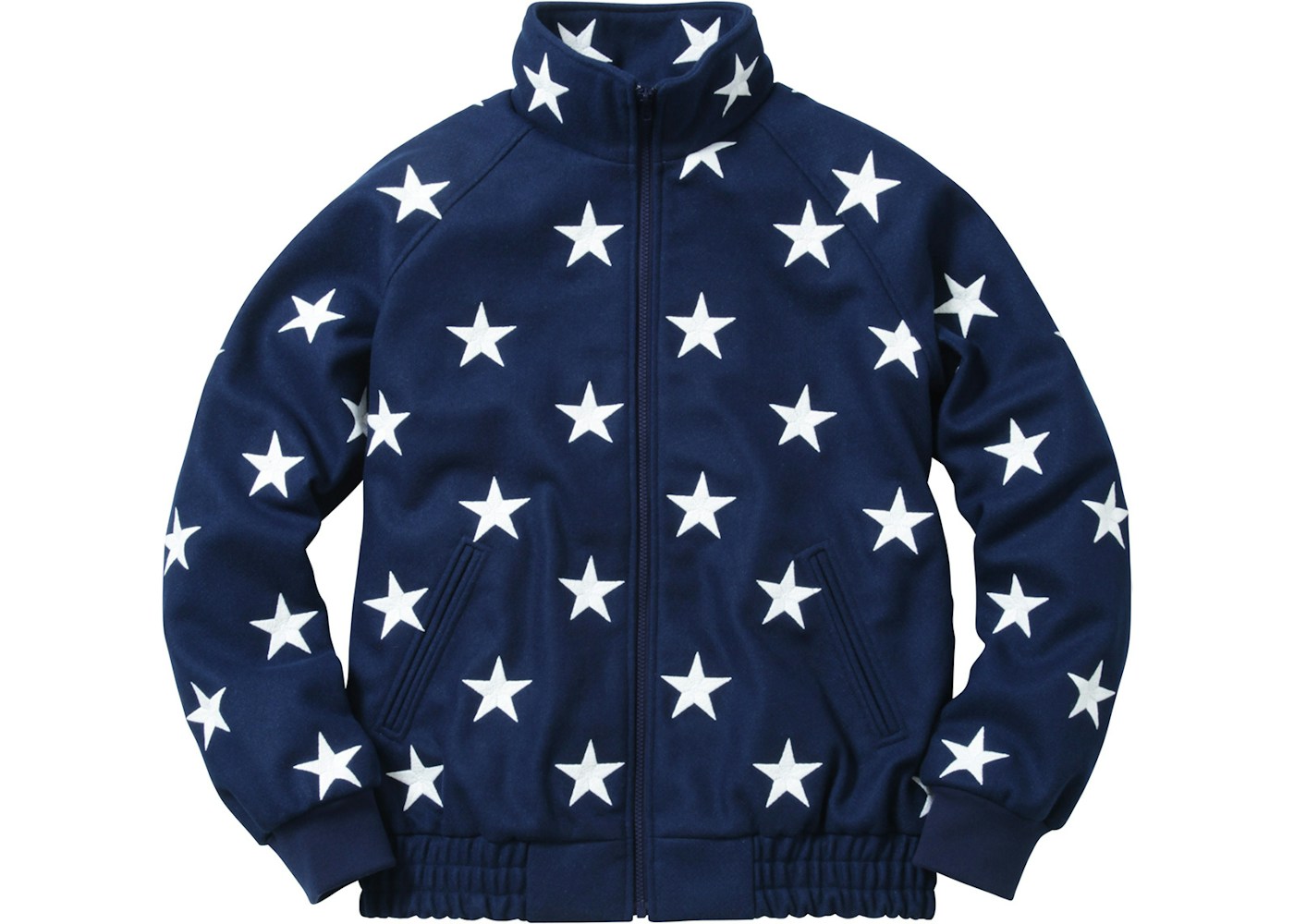 Supreme Stars Zip Stadium Jacket Navy Fw16 Supreme Stars Zip Stadium Jacket Navy Fw16