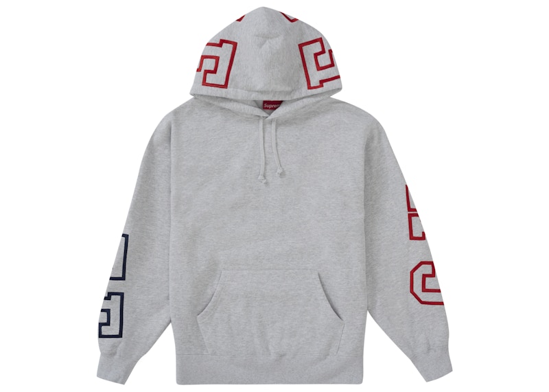 Supreme State Hooded Sweatshirt Ash Grey