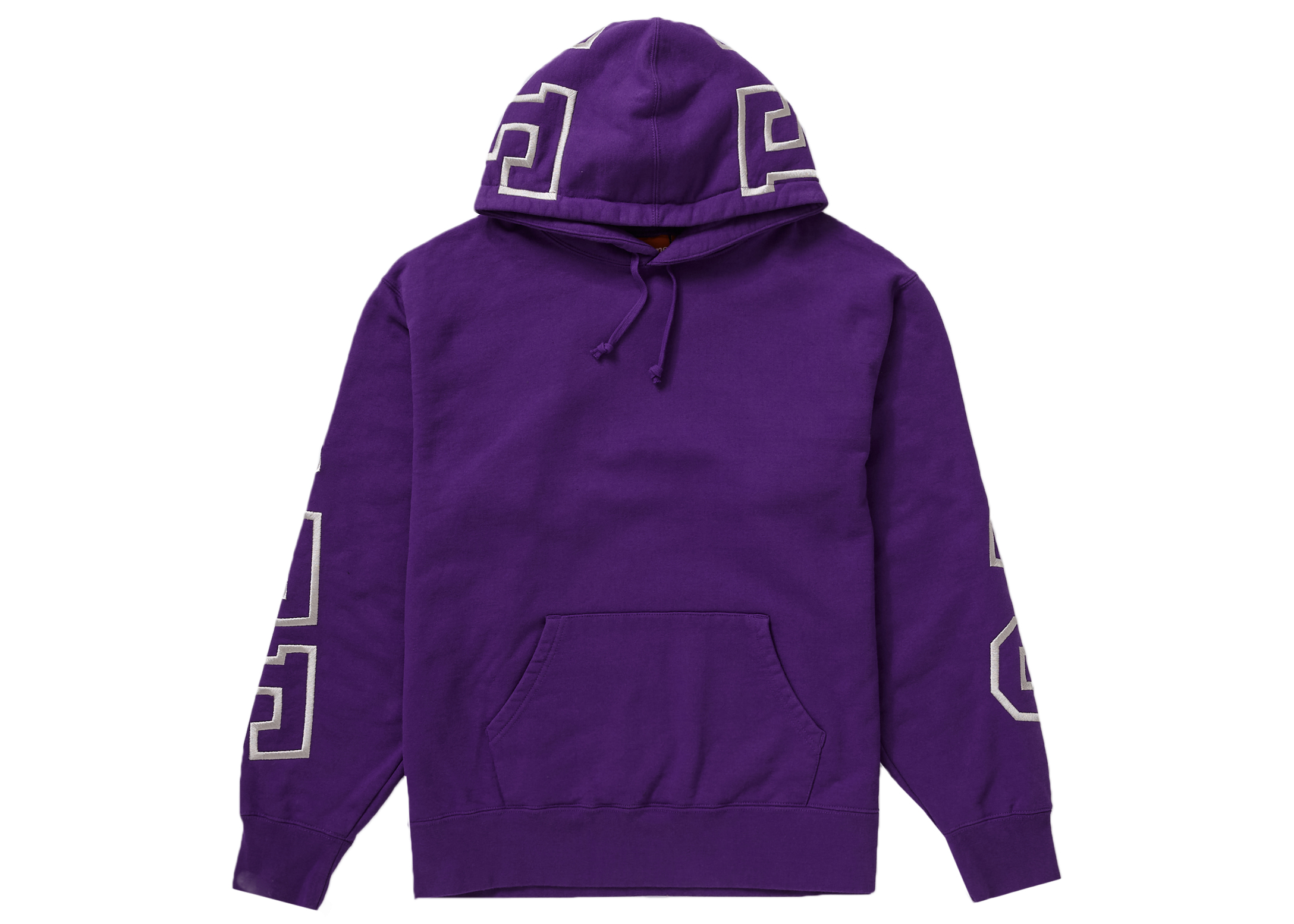 Supreme State Hooded Sweatshirt Purple Men's - FW22 - US