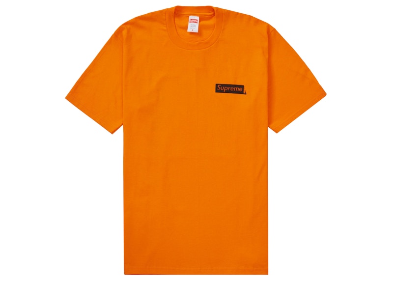 Supreme Static Tee Orange 男士- FW23 - TW