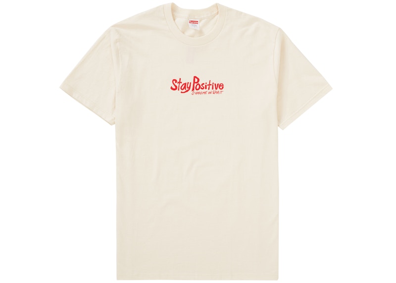 Supreme Stay Positive Tee Black Men's - FW20 - US