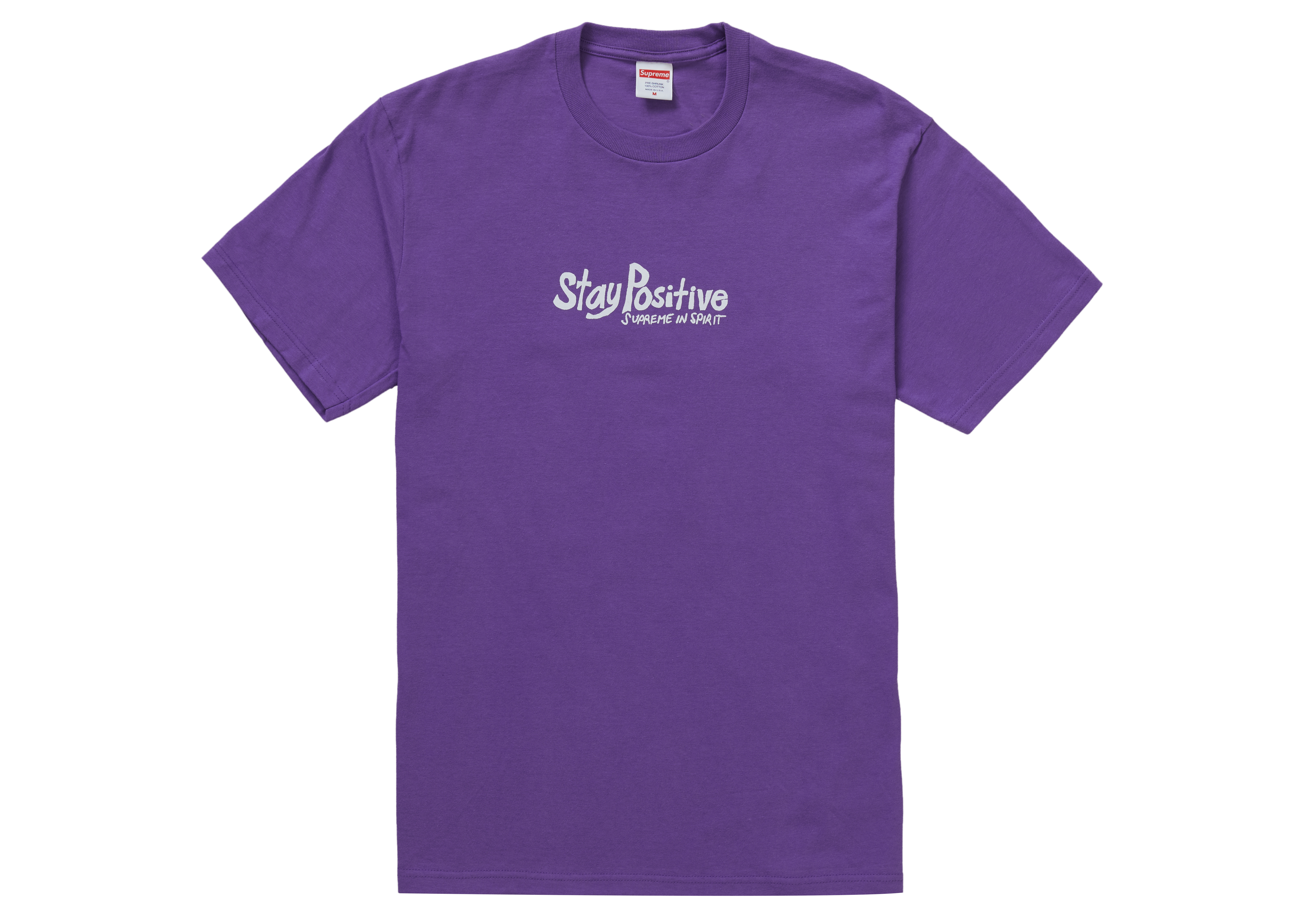 Supreme Stay Positive Tee Purple
