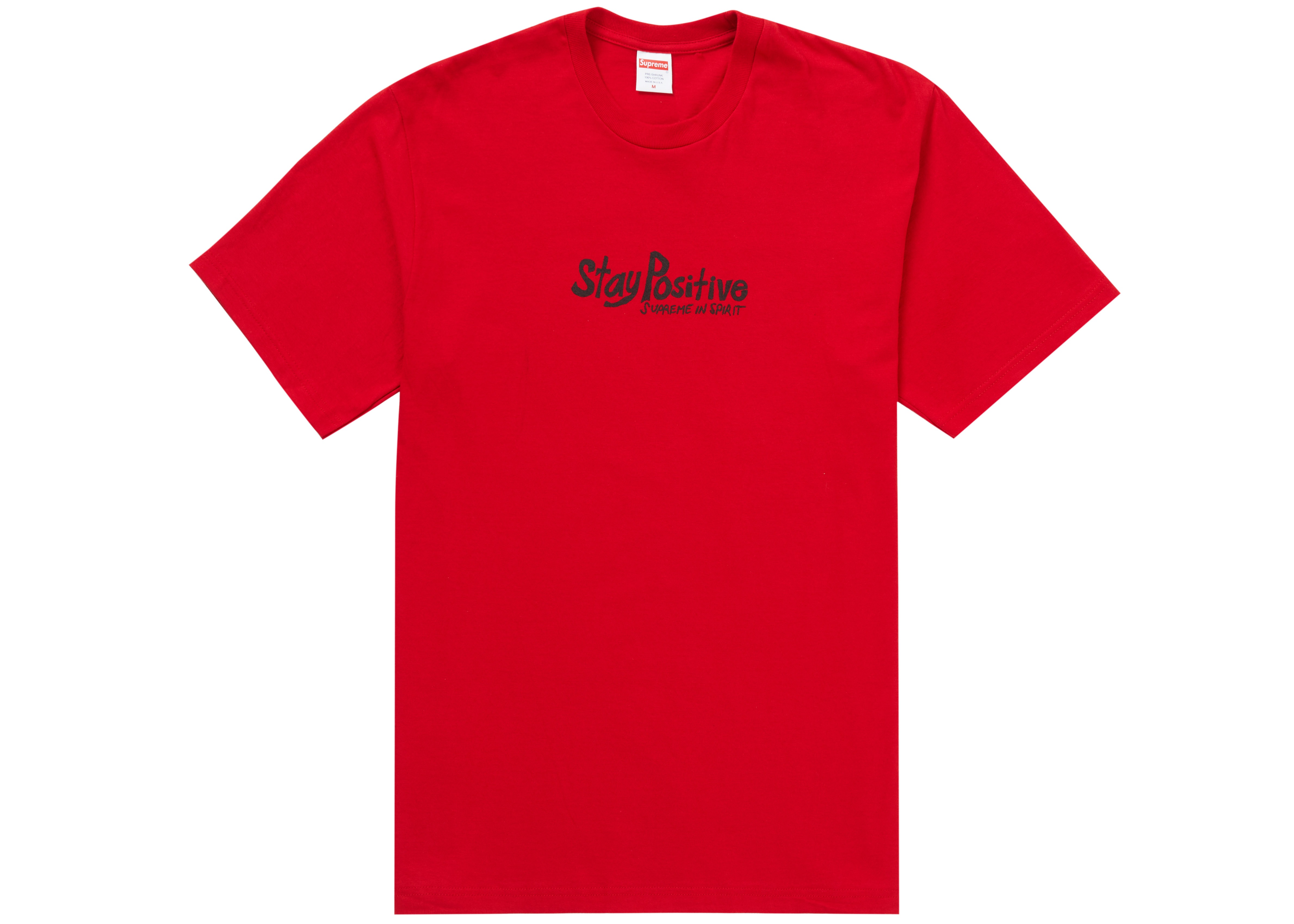 Supreme Stay Positive Tee White Men's - FW20 - US