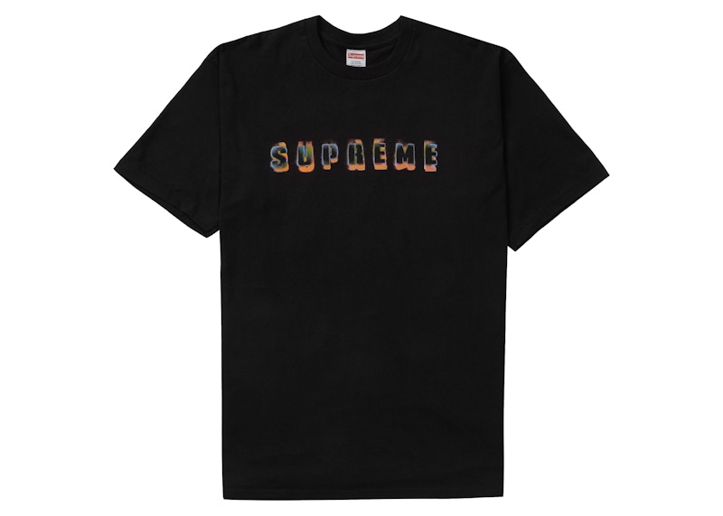 Supreme Stencil Tee Black Men's - FW23 - US