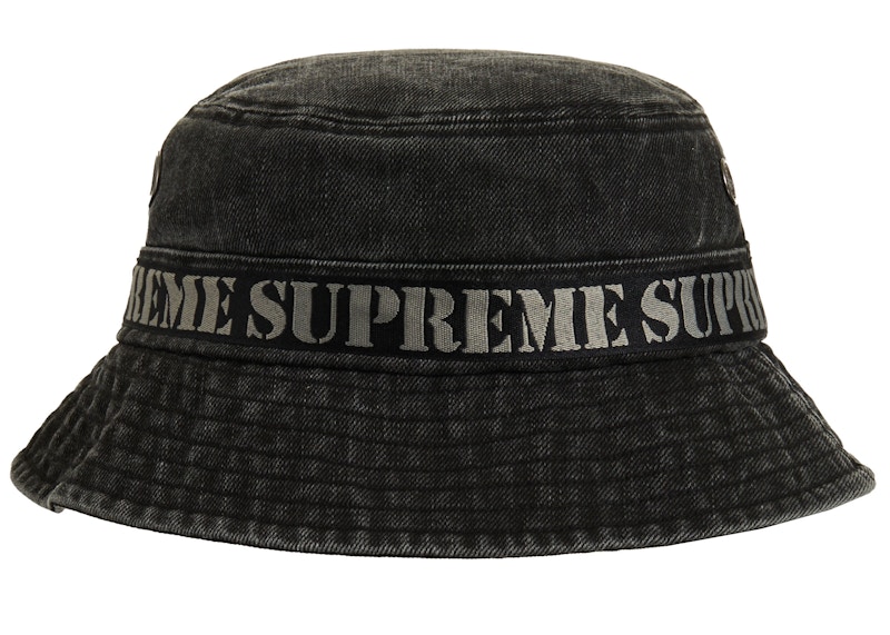 Supreme Stencil Webbing Boonie Black