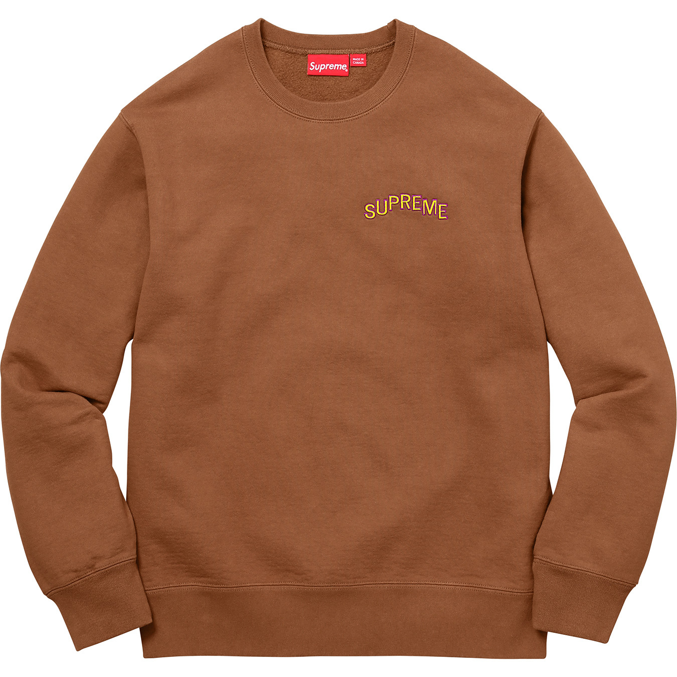 Supreme Step Arc Crewneck Rust Men's - FW17 - US