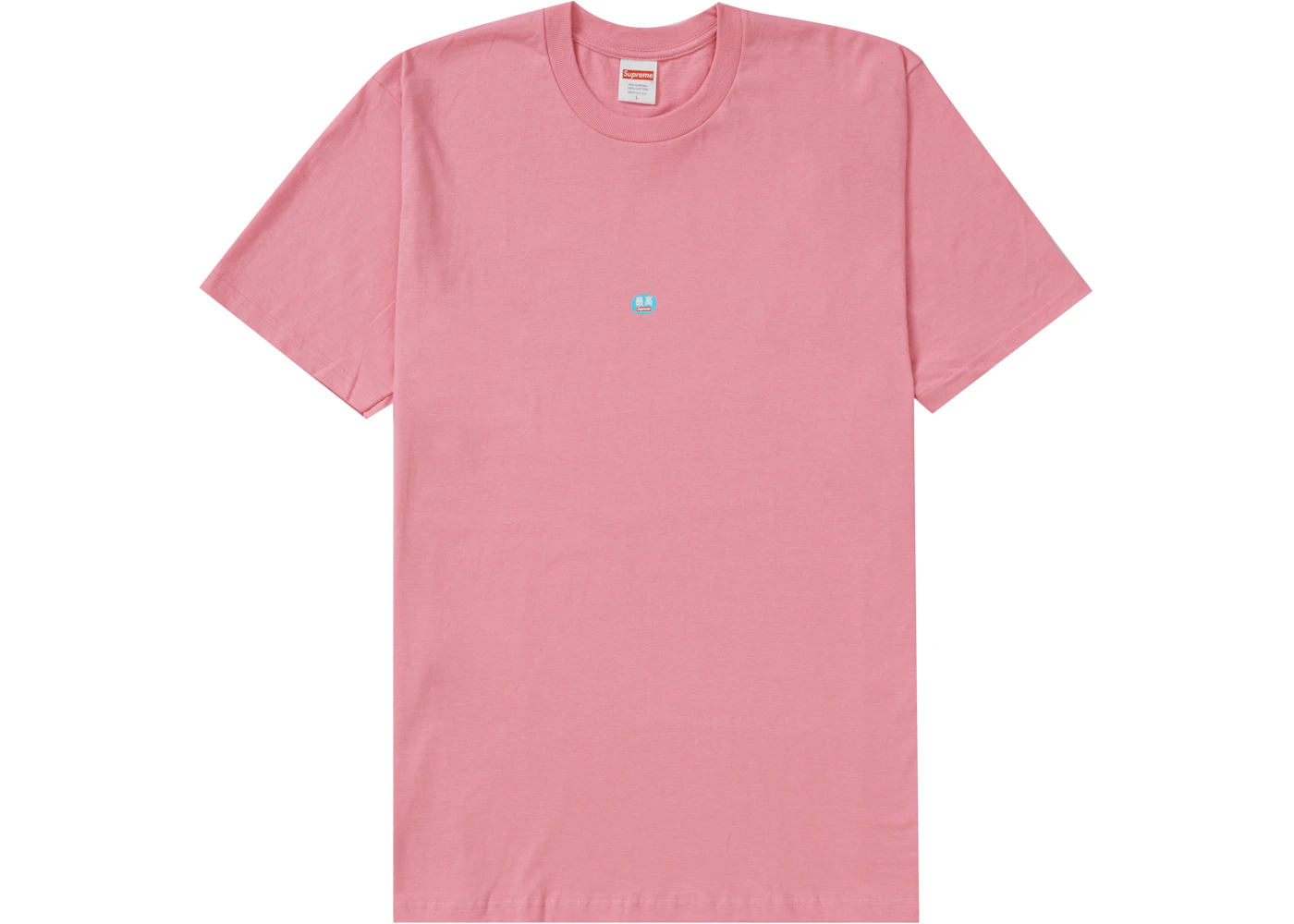Supreme Sticker Tee Pink Men's - FW21 - US
