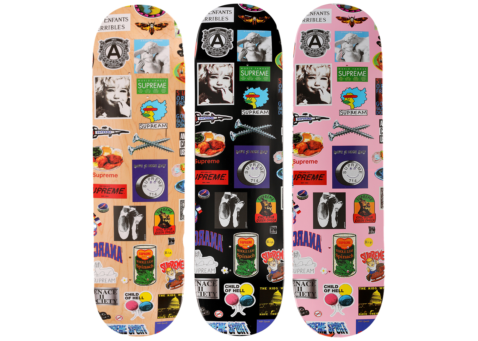 Powell Peralta Supreme Skateboard Sticker 2in si 