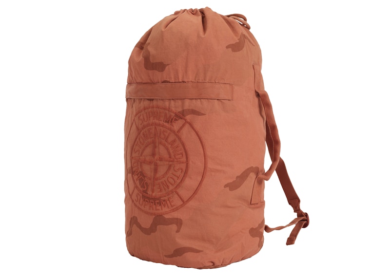 Supreme stone island hot sale camo backpack