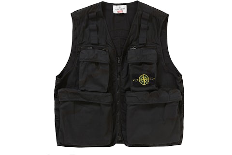 Supreme Stone Island Camo Cargo Vest Black Camo Men's SS19 GB