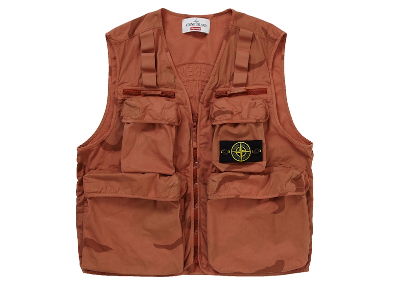 Supreme Stone Island Camo Cargo Vest Coral Camo Men's - SS19 - US