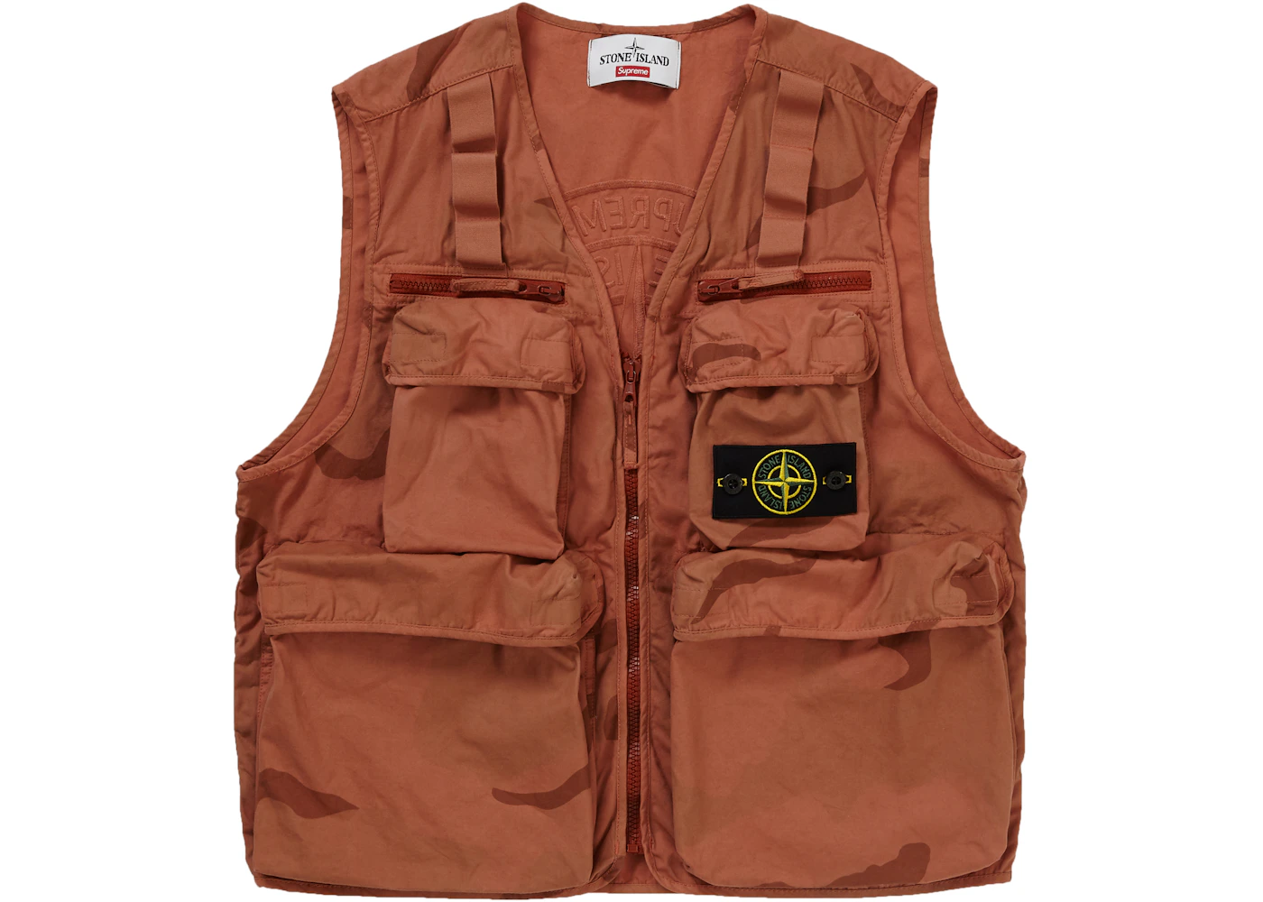 Cargo Vest Stone Island Chaleco Supreme Stone Island Camo Cargo Vest Coral Camo Men's SS19 US