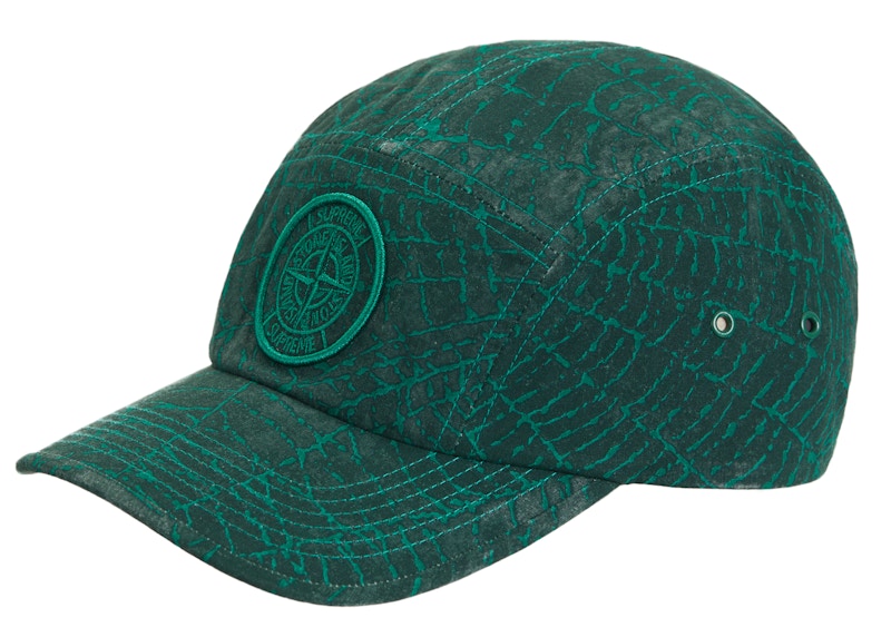 Supreme Stone Island Camp Cap Dark Green形ベースボール