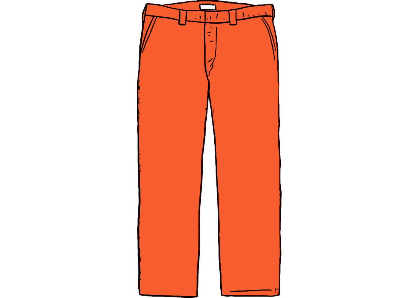 Supreme Stone Island Corduroy Pant Orange