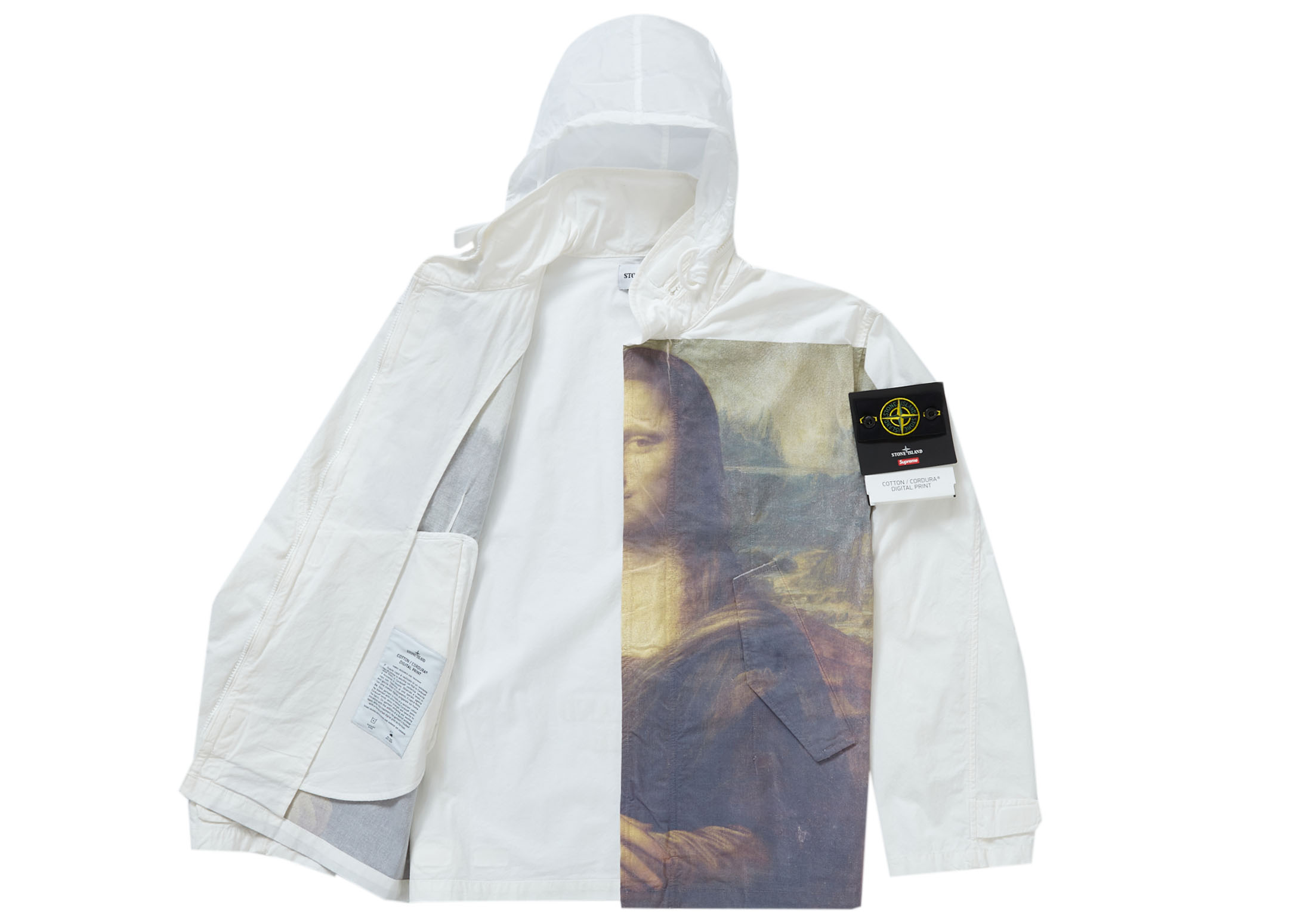 Supreme Stone Island Cotton Cordura Shell Jacket Mona Lisa Men's