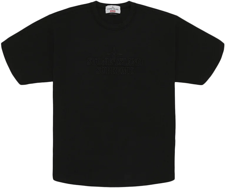 Supreme Logo T shirt Supreme Brand T shirt Black Short-sleeve
