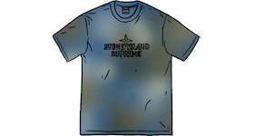 Supreme Stone Island Embroidered Logo S/S Top Dark Blue