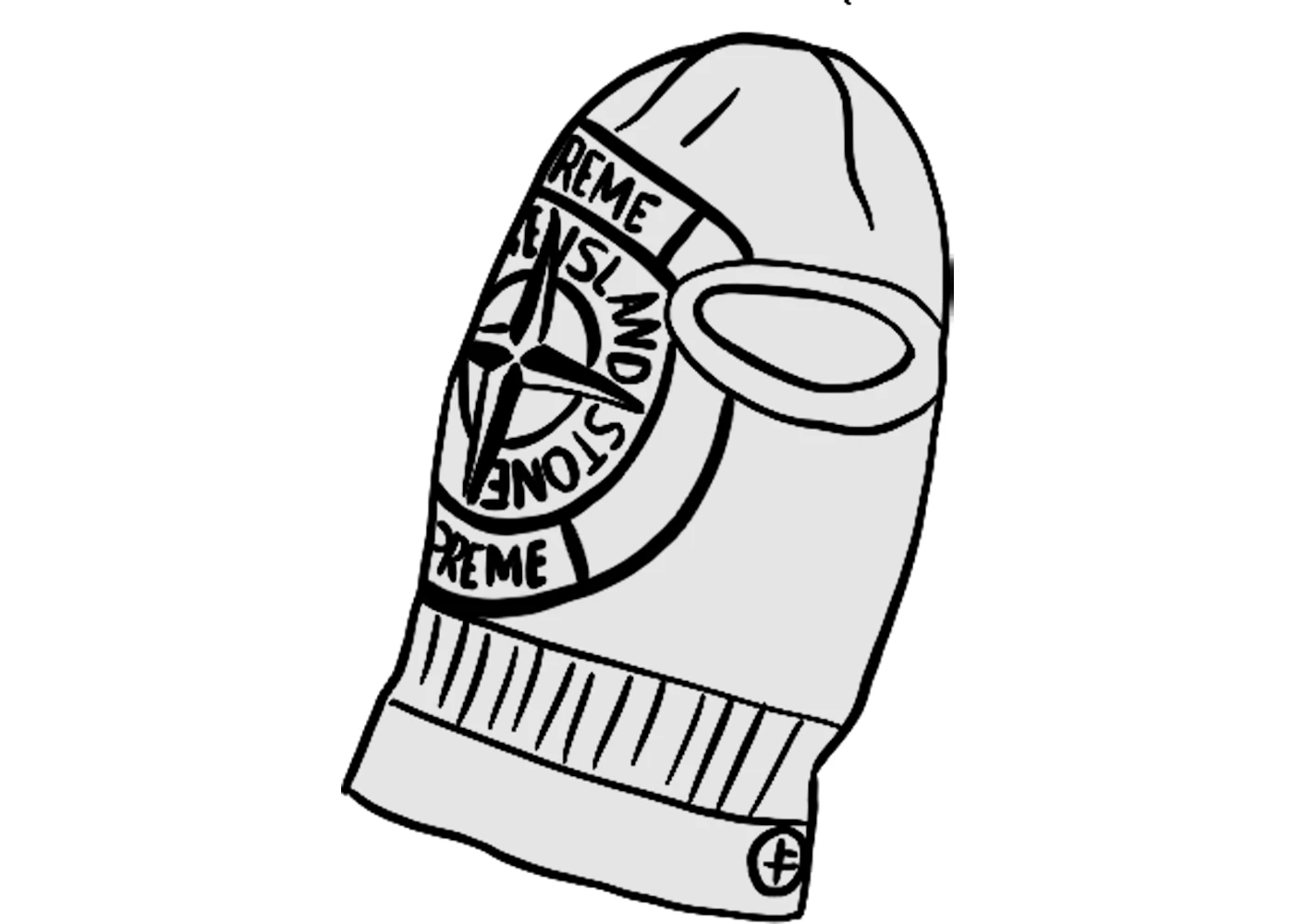 Supreme Stone Island Glow Knit Balaclava Glow In The Dark FW20 US