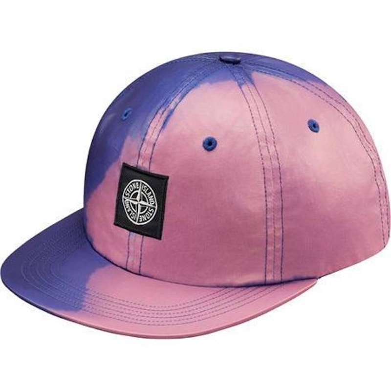 Supreme Stone Island Heat Reactive 6 Panel Cap Purple