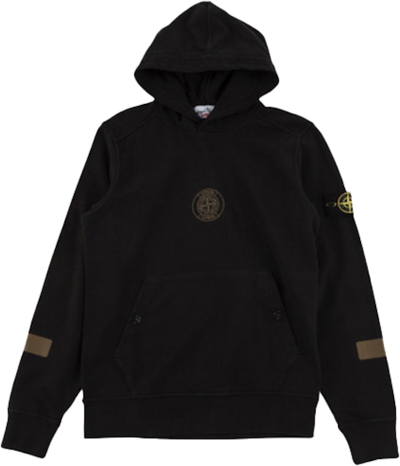 Supreme Stone Island Hooded Sweatshirt Black メンズ - FW17 - JP