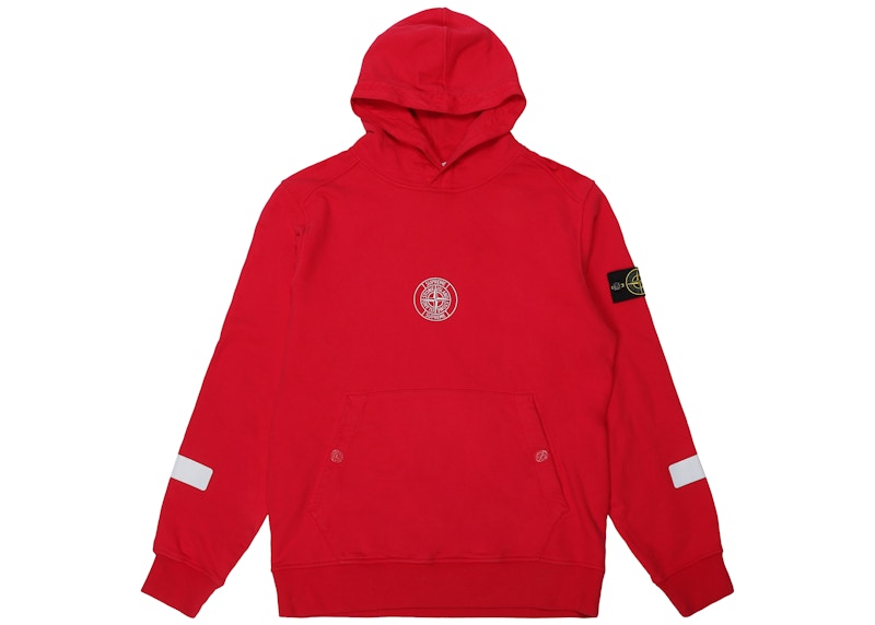 Supreme Stone Island Hooded Sweatshirt Magenta Men's - FW17 - GB