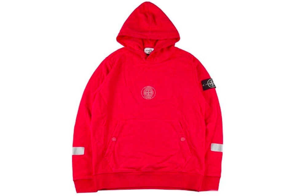 Supreme Stone Island Hooded Sweatshirt Red Men s FW14 GB